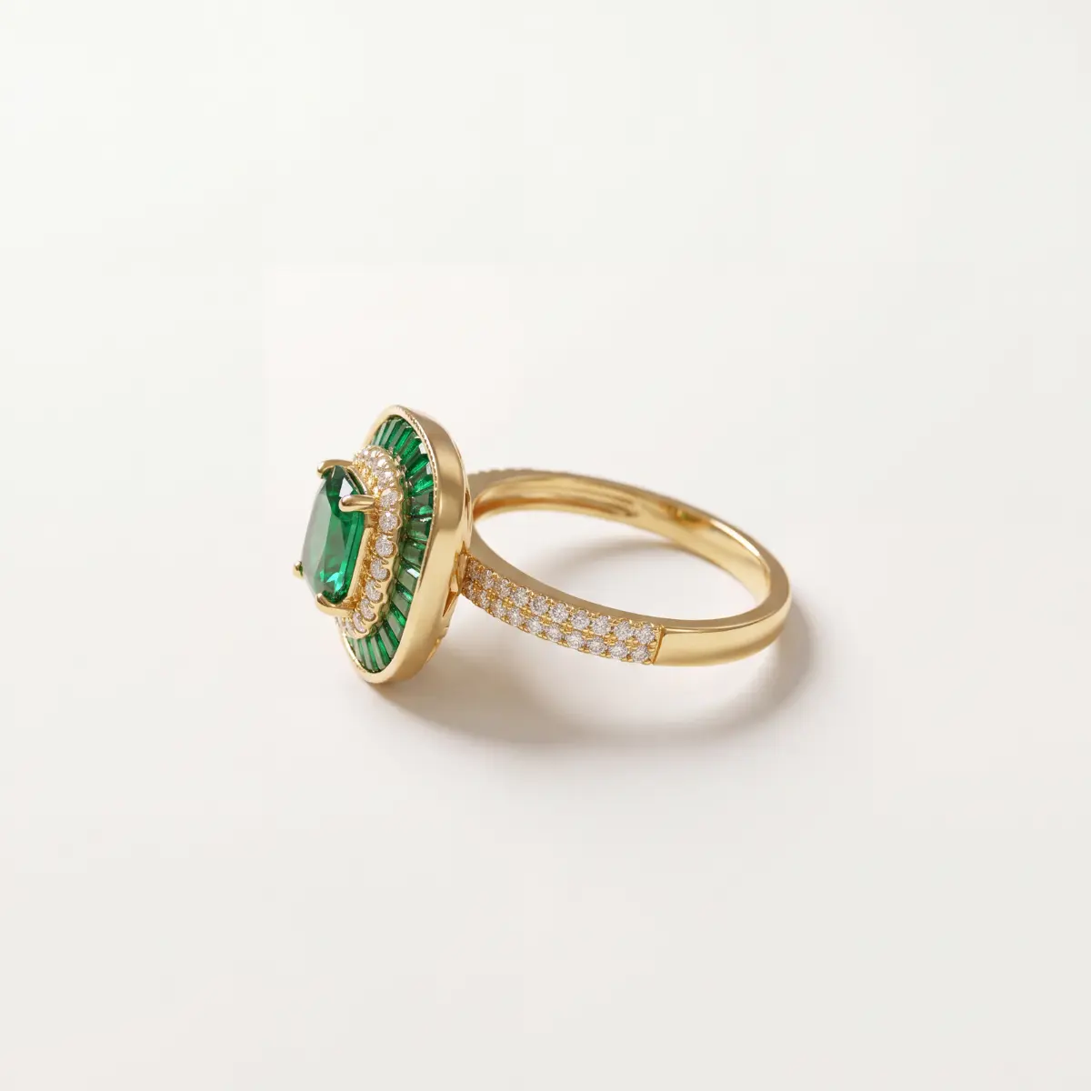 bague-cocktail-style-gatsby-vue-profil Bague cocktail verte de style Gatsby vue de profil